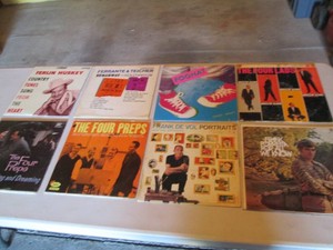 Collection of records with artist name starting F Ferlin Husky, Foghat, The Four Lads, The Four Preps, Frank De VolFrank Poretta