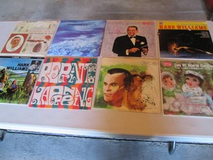 Collection of records with artist name starting G and H Gordon Macrae, Gustavus College Band, Guy Lombardo, Hank Williams Tribute, Harbortein Choir, Harry Belafonte,