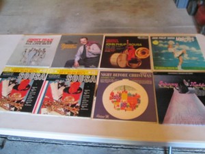 Collection of records with artist name starting J Jimmy Dean, Jimmy Jenson, John Philip Sousa, Johnny Kay