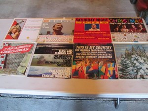 Collection of records with artist name starting M Mexicali Brass, Mitch Miller, Mormon Tabernacle Choir