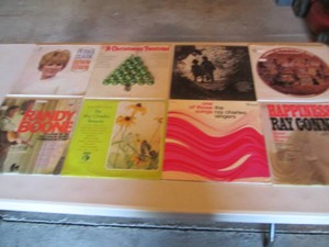 Collection of records with artist name starting P and R. Petula Clark, Philadelphia Orchestra, Pozo Seco, Quinn BrothersRandy Boone, Ray Charles Singers, Ray Conniff
