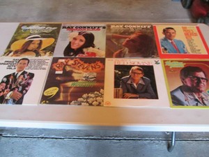 Collection of records with artist name starting R Ray Conniff, Ray Price, Ray Stevens, Red Sovine