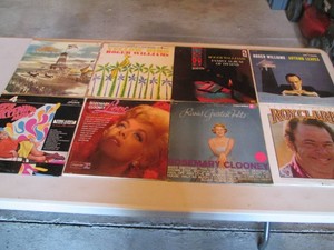 Collection of records with artist name starting R Roger Wagner, Roger Williams, Ronnie Aldrich, Rosemary Clooney, Roy Clark