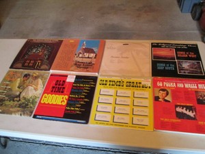 Various vinyl albums, hymns. romance and polka
