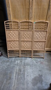 wicker room divider