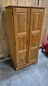 wooden storage cabinet