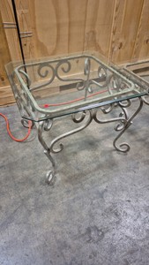 glass coffee and end tables