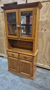 oak China cabinet
