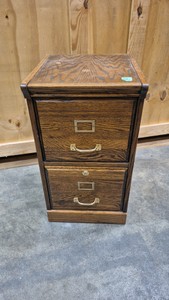 wooden file cabinet