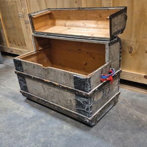 antique travel trunk