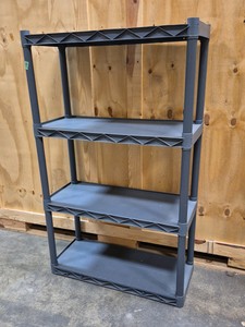 plano plastic storage shelf