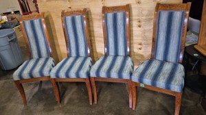 high back vintage chairs