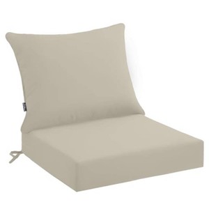 PatioGlow Outdoor Seat Cushion Set 22 x 22 x 4 Inch, Waterproof & Fade Resistant Patio Furniture Cushions with Removable Cover, Thick Deep Seating Pads for Outside Chair Sofa Couch