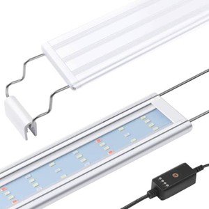 HITOP Full Spectrum LED Aquarium Light   24-32 Classic Fish Tank Light with Timer, Aquarium Plant Light with Stable Extendable Brackets (24-32in)
