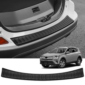 Exterior Rear Bumper Protector for Toyota 2016 2017 2018 RAV4 Accessories Black ABS Material Rear Bumper Guard Trunk Sill Protector