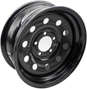 Black 15x5 Trailer Rim Wheel 5 Lug Holes On 4.5, 15 inch 5x4.5 Bolt Circle  Steel Equipment Trailer Rim