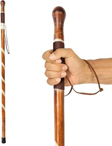 Vive Wooden Walking Stick - Willow Cane for Seniors Hiking & Balance  Heavy Duty Carved Twisted Wood Sticks for Men & Women - Stylish Support Pole for Outdoor Trekking & Weight Bearing