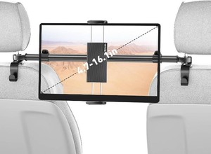 Tryone Car Tablet Holder Mount for iPad Headrest Tablet Stand for Car Back Seat Compatible with iPad Pro Air Mini  Galaxy Tab  Kindle Fire HD  Switch OLED or Other 4.7-16.1 Devices