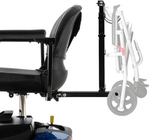 Rear Holder Kit for Mobility Scooters Power Wheelchair  Heavy Duty Metal Large Hooks for Walker Placement
