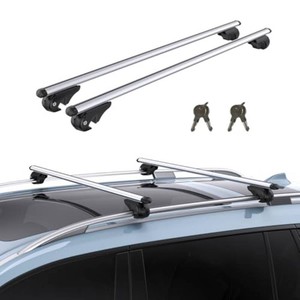 TANX Roof Rack Cross Bars with 4 Anti-Theft Locks  Heavy-Duty Universal Roof Rack (200lbs Capacity)  Universal Cross Bars that Fit Most Raised Side Rails VehiclesSUVs (with Gap Design)