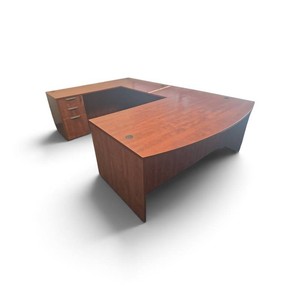 Power Sit Stand Adjustable Height Desk with Drawers