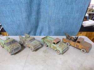 4 Vintage Tonka Trucks