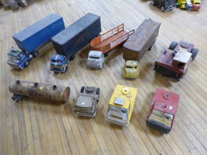 Vintage Toy Trucks and Trailers