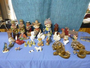 Variety of Ceramic Figurines