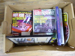 Box of Automobile Magazines