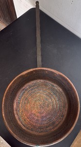 Vintage Copper Pan with long handle