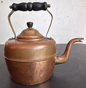 Vintage Copper Tea Kettle