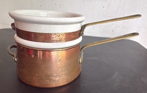 Vintage Copper Double Boiler