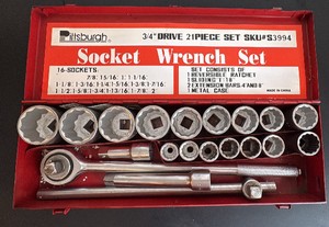 Pittsburgh 34 Drive Socket Set