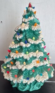 Light Up Ceramic Christmas Tree