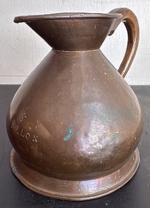 Antique English Copper Tavern Jug