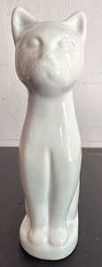 White Ceramic Cat