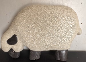 Vintage Folk Art Sheep