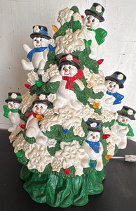 Vintage Lighted Ceramic Christmas Tree
