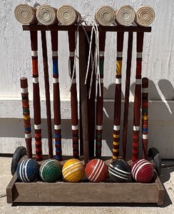 Vintage Croquet Set