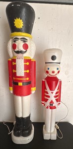 Vintage Nutcracker and Soldier Blow Molds