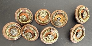 Antique Brass Medallion Pulls