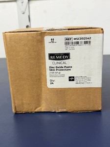 MSRP $250 NEW CASE OF 24 Medline Remedy Clinical Zinc Oxide Paste Skin Protectant MSC092542, 2 Oz Tubes, Moisture Barrier For Incontinence &amp Everyday Skin Protection, Long-Term Care, Home Care &amp Healthcare Use, RECENTLY EXPIRED 426