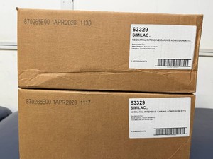 NEW 2 Cases  12 Similac Abbott NICU Neonatal Intensive Care Admission Kits #63329, Breast Milk Storage Bottles, Insulated Cooler Bags &amp Freezer Packs, AAP NICU Parent Journals, Zippered Carry Bags, Exp 042028