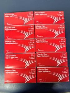 NEW 1,000 Cardinal Health A5005-1 Sterile 6 Polyester Fiber-Tipped Applicators, 10 Boxes of 100, Individually Wrapped, Plastic Stem, Latex-Free, EO Sterilized, Medical, Laboratory, Specimen Collection &amp Clinical Use, Exp 1027