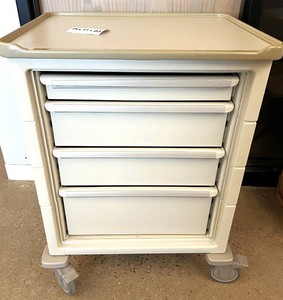 MSRP $1,600 Herman Miller Healthcare 4-Drawer Rolling Modular Storage &amp Supply Cart, Removable Bins, Medical, Dental, Veterinary, Craft Studio, Salon, Tattoo, Garage Tool Storage, Workshop &amp Fish House, Great Condition&nbsp36H  27W  21.5D