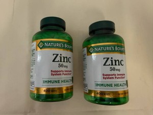3x 400ct Nature Bounty Zinc-50mg-exp. 728