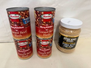 Hormel Corn Beef Hash & Pork Rind Crumbs