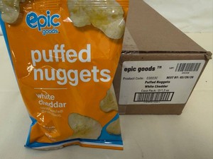 12x Epic Goods Puffed Nuggets-White Cheddar
