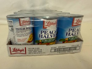 12x Libby Peach Halves