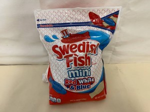 2x 1lb Swedish Fish Mini-Red, White & Blue